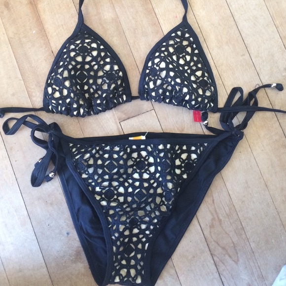 Black and Nude Bikini