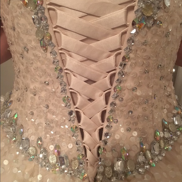 Mori Lee Corset Back Ball Gown - Picture 3 of 4