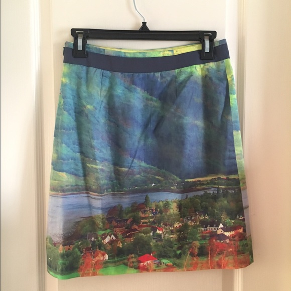 Anthropologie photo print skirt - Picture 3 of 4