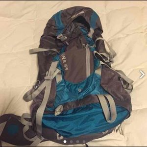 The North Face 55 liter backpack