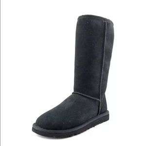 Black tall ugg boots