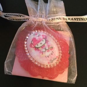 Tarina Tarantino pink rhinstones hello kitty