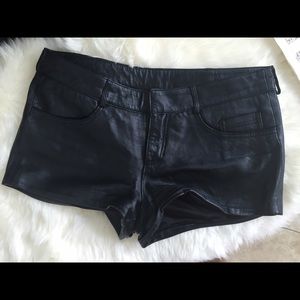 Leather shorts by BeBe(Kardashians)