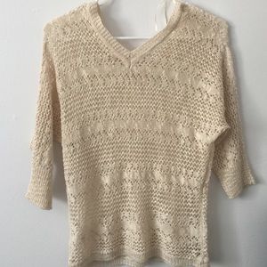 cream lace sweater! ☺️