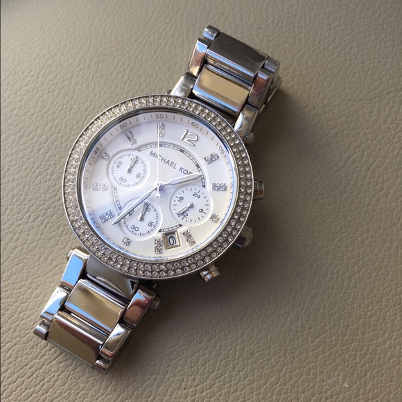 🚫SOLD Michael Kors silver Parker watch - Picture 3 of 4