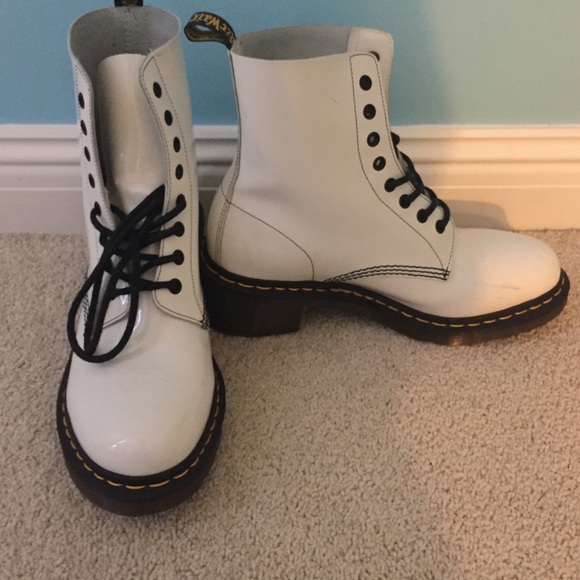 White Dr. Martens US size 10