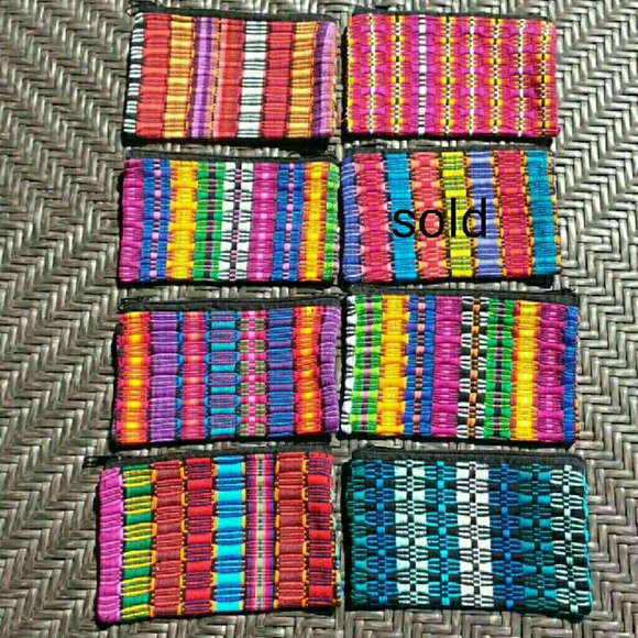6"x4" 1 Boho hippie make-up bag wzipper