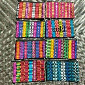 6"x4" 1 Boho hippie make-up bag wzipper