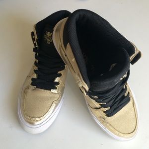 Supra Gold Tennis Shoes
