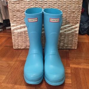 Hunter Rain Boots Matte Blue
