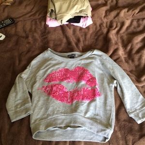 Crop 3/4 sleeve sweater