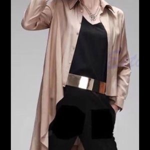 Gold Metal Elastic Belt