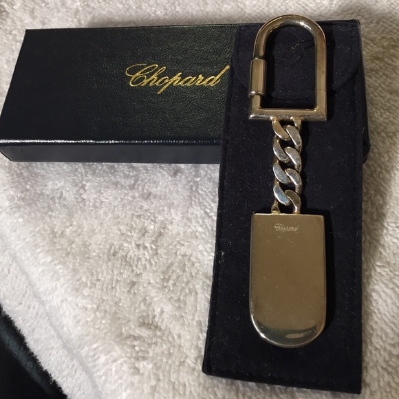 Chopard Key Chain, Solid Silver/18k & Safire - Picture 4 of 4