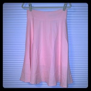 Peach Midi Flare Skirt