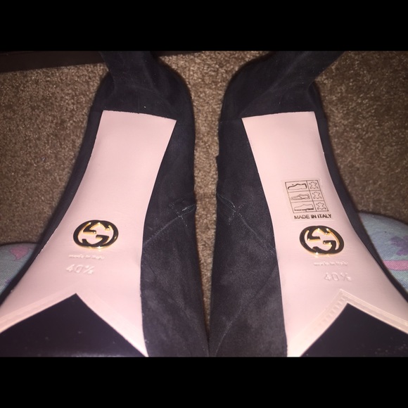 Gucci Leila suede platform ankle boot - Picture 2 of 4