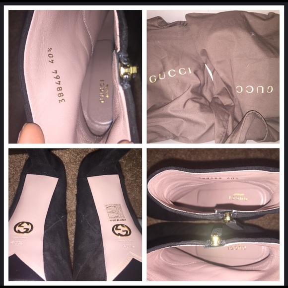 Gucci Leila suede platform ankle boot - Picture 3 of 4