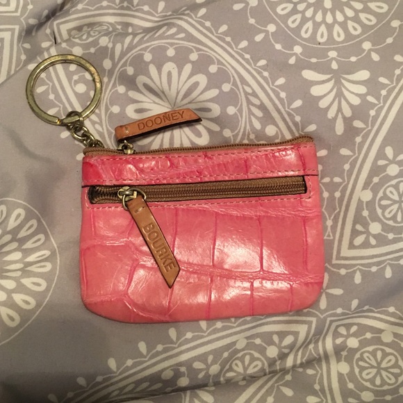Dooney & Bourke pink keyring pouch