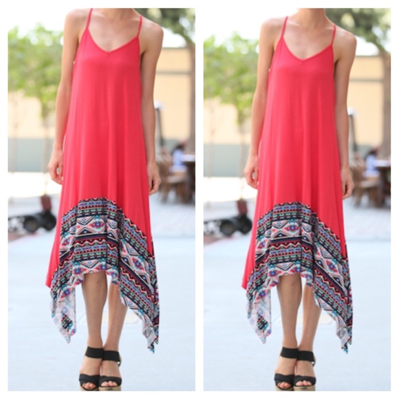 💥💥💥Spaghetti strap midi dress ONE HOUR SALE - Picture 2 of 2