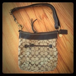 Brown Coach Shoulder Bag