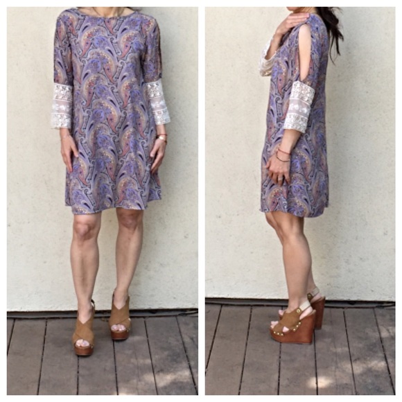 Lace trim boho dress - Picture 3 of 4