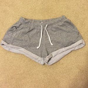 Grey cotton shorts