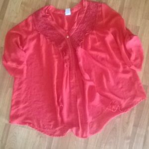 Charming Charlie red blouse