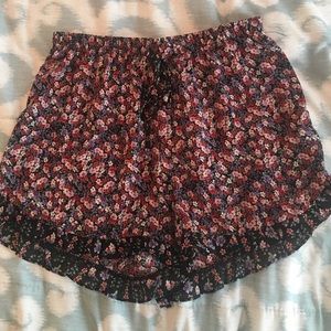 Floral high waisted flowy shorts from Nordstrom