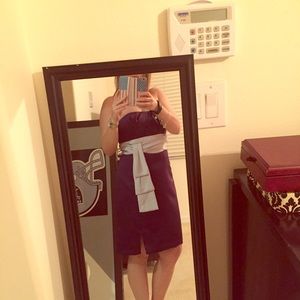 Alfred Angelo strapless dress.