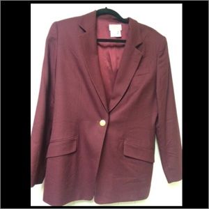 Talbots size 12p maroon blazer