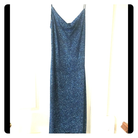 Short, mid calf formal/semi formal dress.