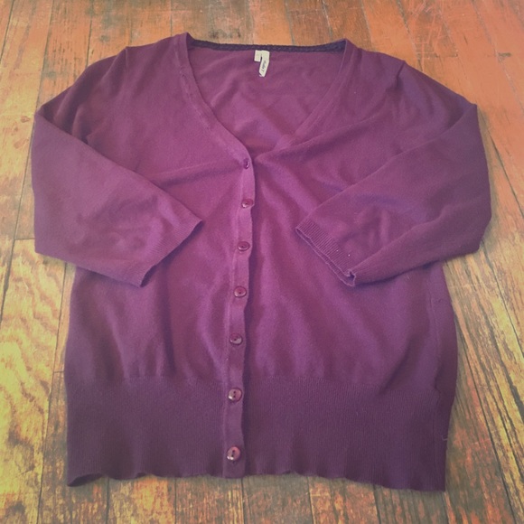 Burgundy Cardigan