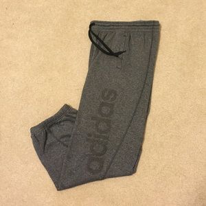 Grey Adidas sweatpants