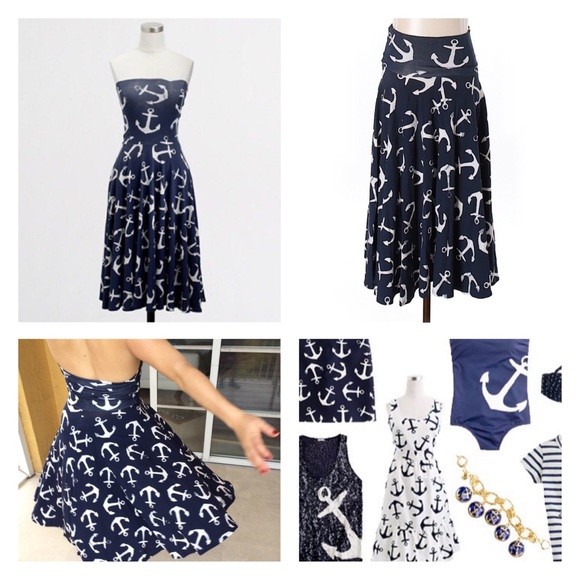 J. Crew Dresses & Skirts - New! J. Crew Anchor Dress Skirt Midi Maxi
