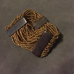 Bronze Beaded Bracelet