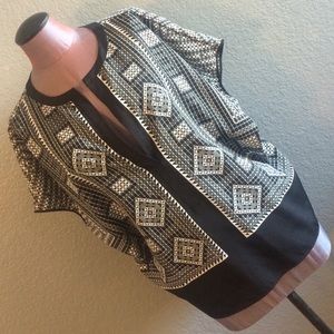 BCBG black & white top