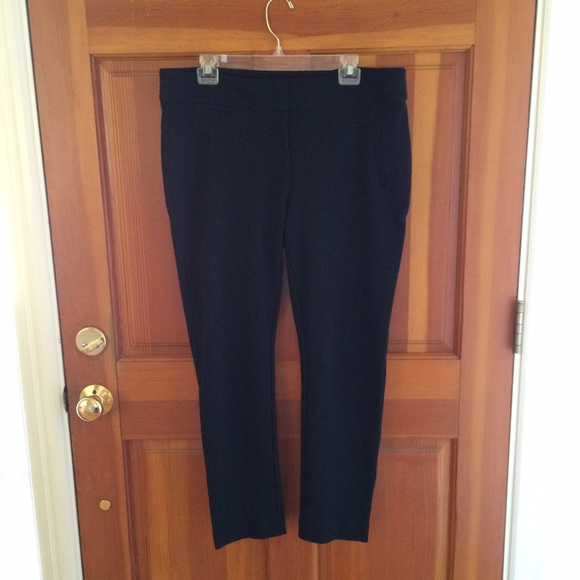 Loft size 14 Marisa ankle black stretch pants.