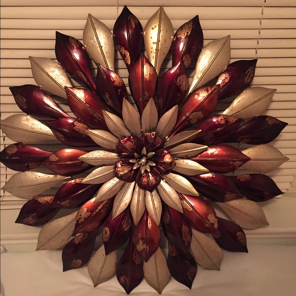 Red and gold wall hanging decor