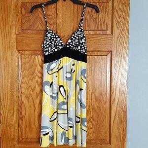 Yellow design dress