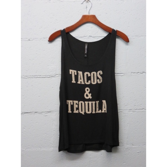 Tops - BLACK Tacos & Tequila Top-LARGE
