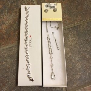 Macys wedding bride necklace earrings bracelet set