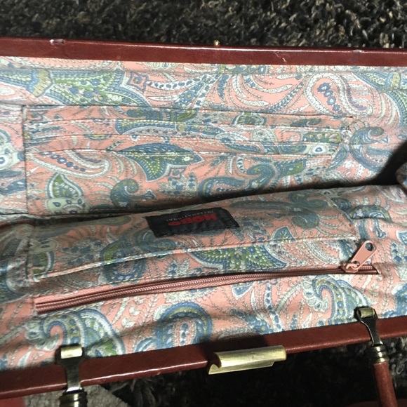 HOBO Leather Clutch Purse Cognac Brown w Handle - Picture 4 of 4