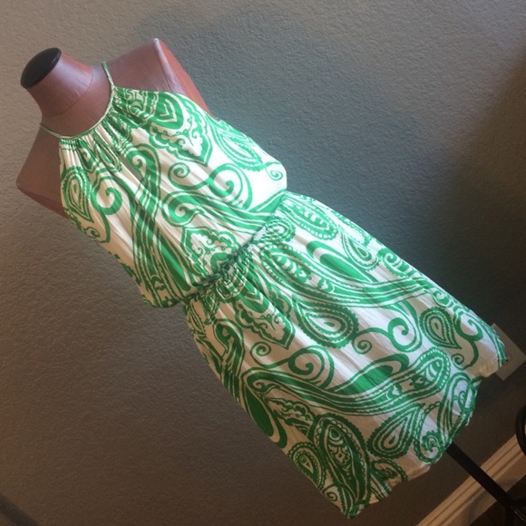 Antonio Melani green & white dress