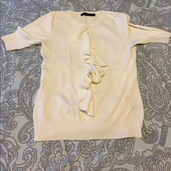 The Limited cream short sleeved sweater