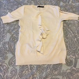 The Limited cream short sleeved sweater