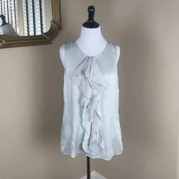 BANANA REPUBLIC Sleeveless Blouse Size M 100% Silk