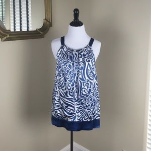 ANN TAYLOR Sleeveless Blouse Size 12 100% Silk