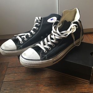 mens black converse size 12