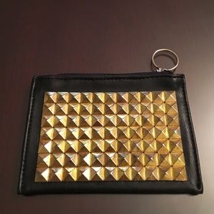 Studded wallet keychain