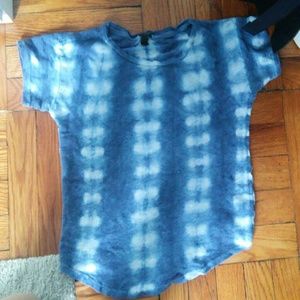 Tie dye crop/flow top