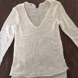 H&M Chunky Knit White Sweater Size XS